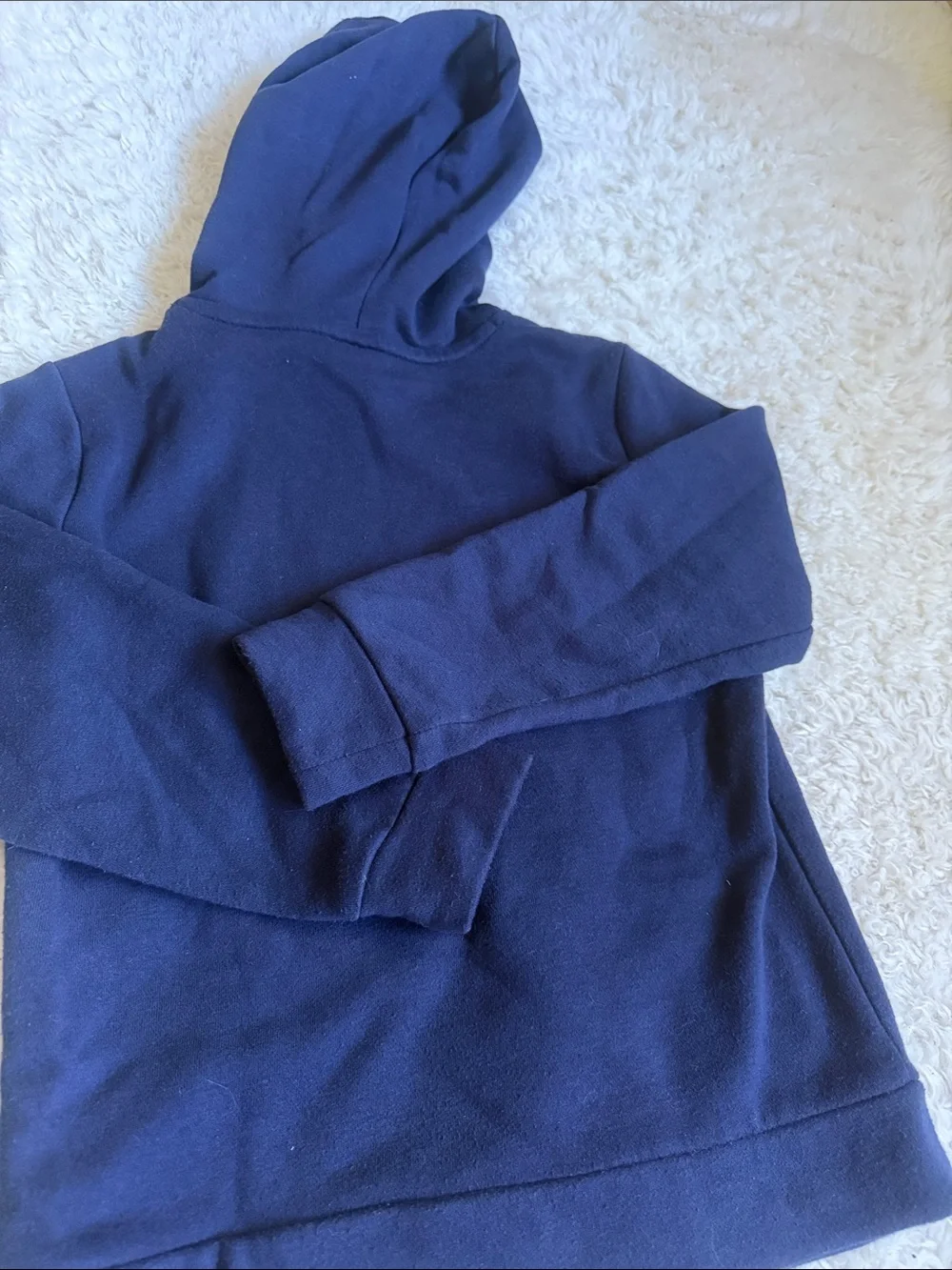 Old Navy Kids Navy Hoodie with Red NYC Apple Graphic M (8)